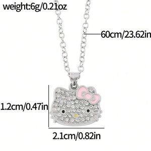 Hello kitty silver necklace